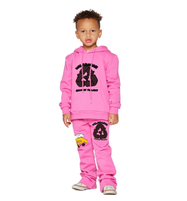 Kids Stacked Flared Tracksuits Sweatsuits