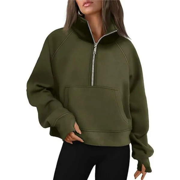 Women Custom Quarter Zip Hoodies