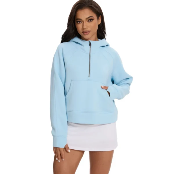 Women Custom Quarter Zip Hoodies